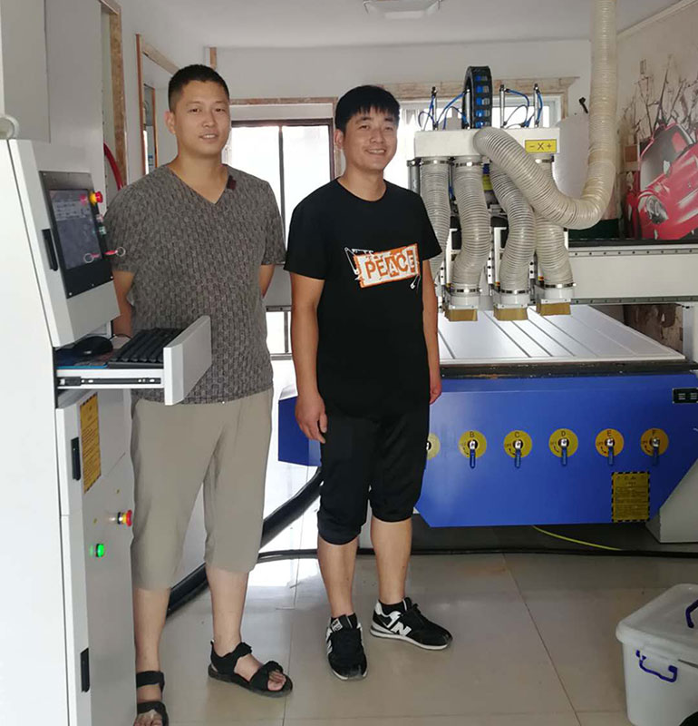 鹽城四工序數(shù)控雕刻機安裝完畢