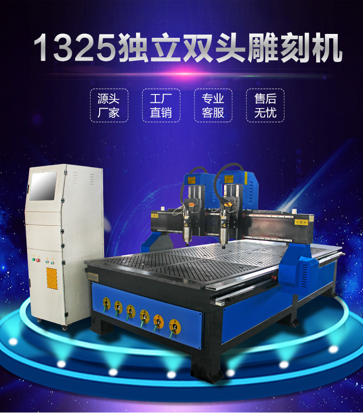 1325雙頭數(shù)控雕刻機（真空吸附）(圖1)